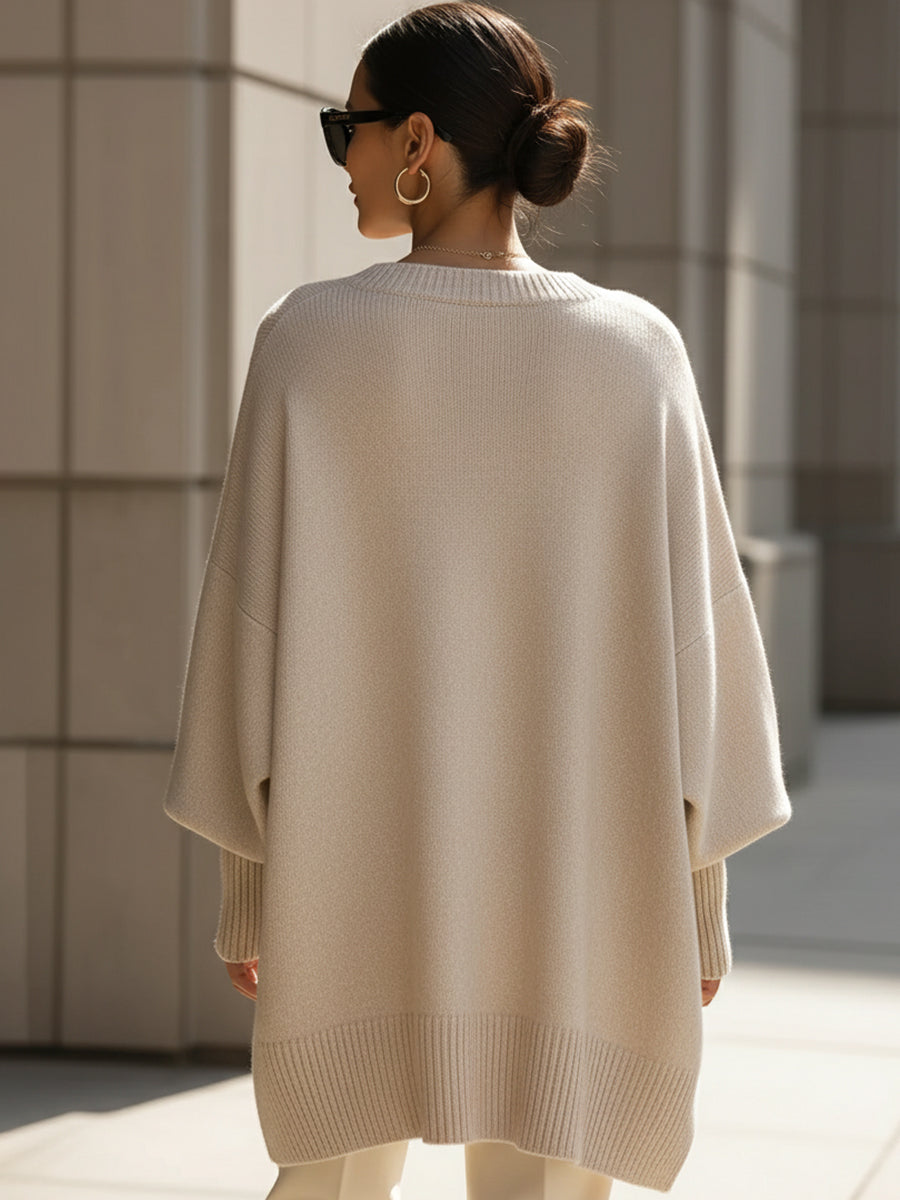 MANDY - Effortless Elegance Oversized Poncho