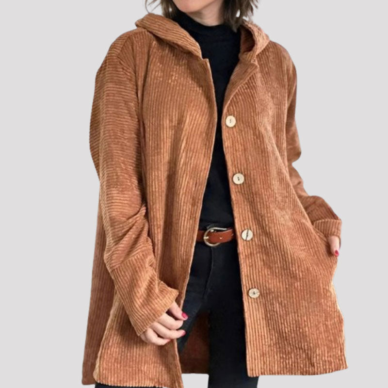 INGRID - Warm Autumn Jacket Made of Corduroy