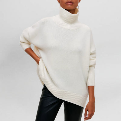 STEFANIE - Knit Sweater with Turtleneck