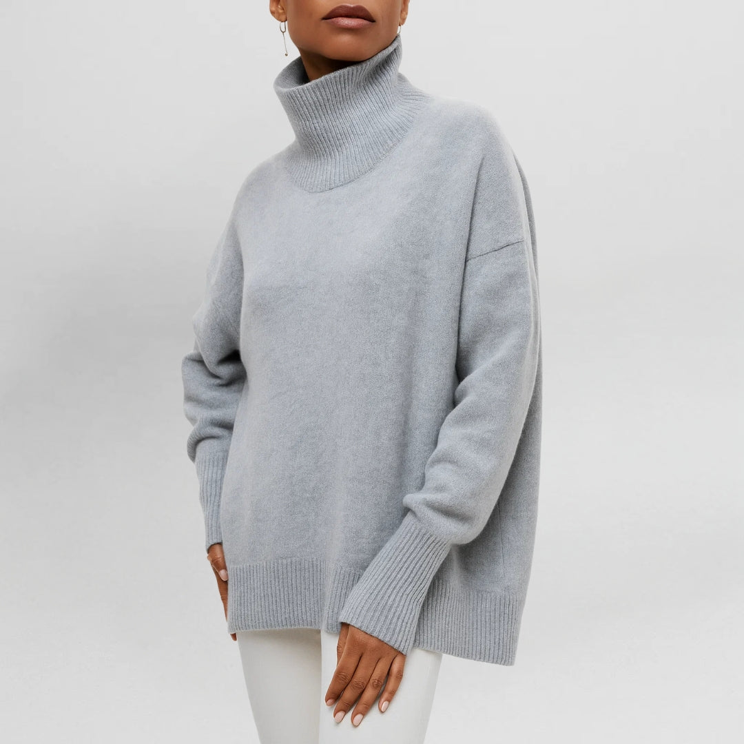 STEFANIE - Knit Sweater with Turtleneck