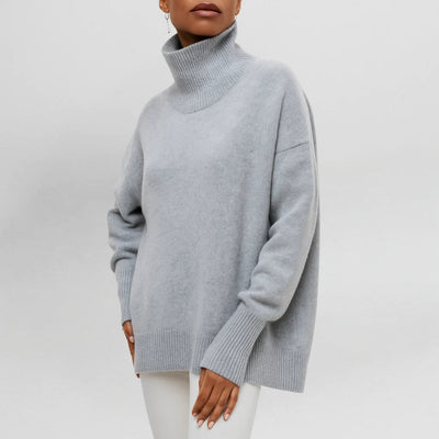 STEFANIE - Knit Sweater with Turtleneck
