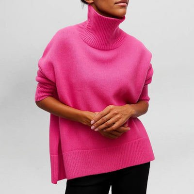 STEFANIE - Knit Sweater with Turtleneck
