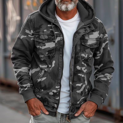 Fabian - Elegant Camouflage Cargo Jacket