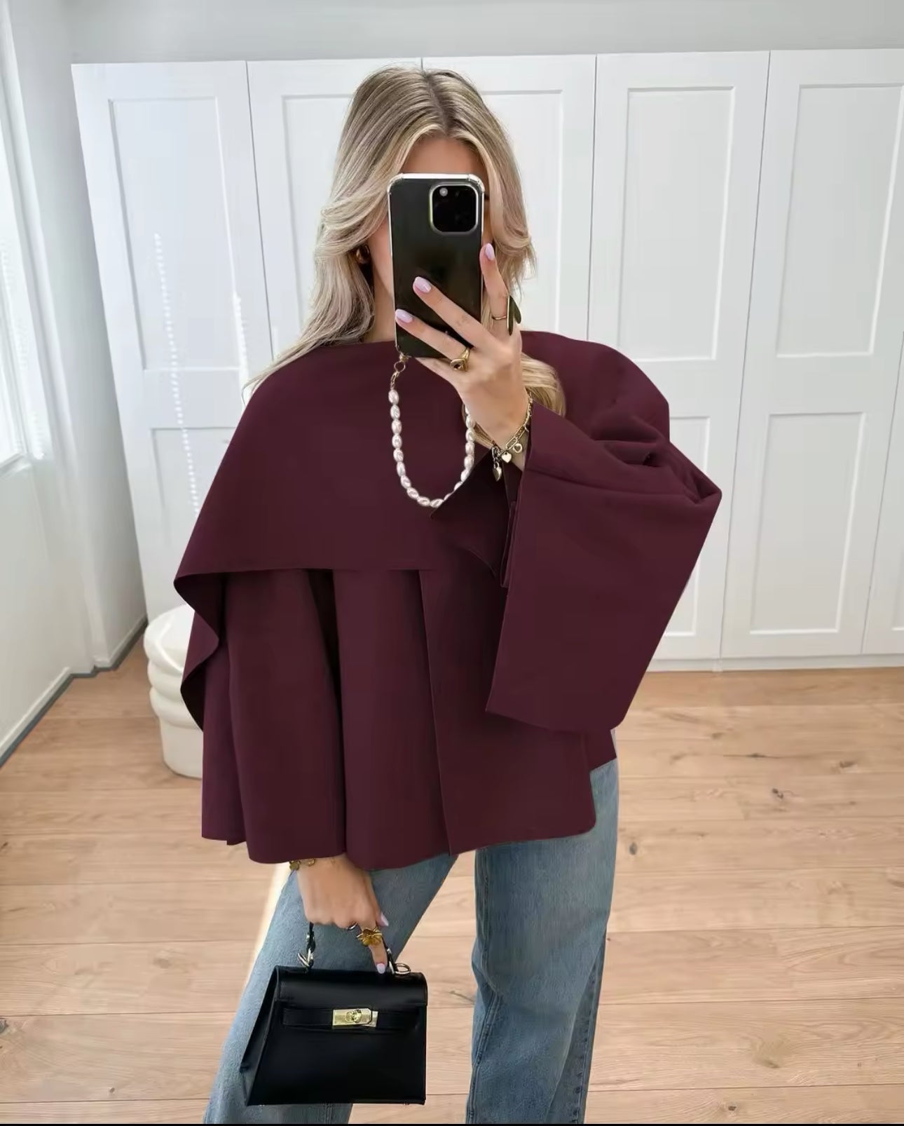 ELENA - Elegant Cape Coat