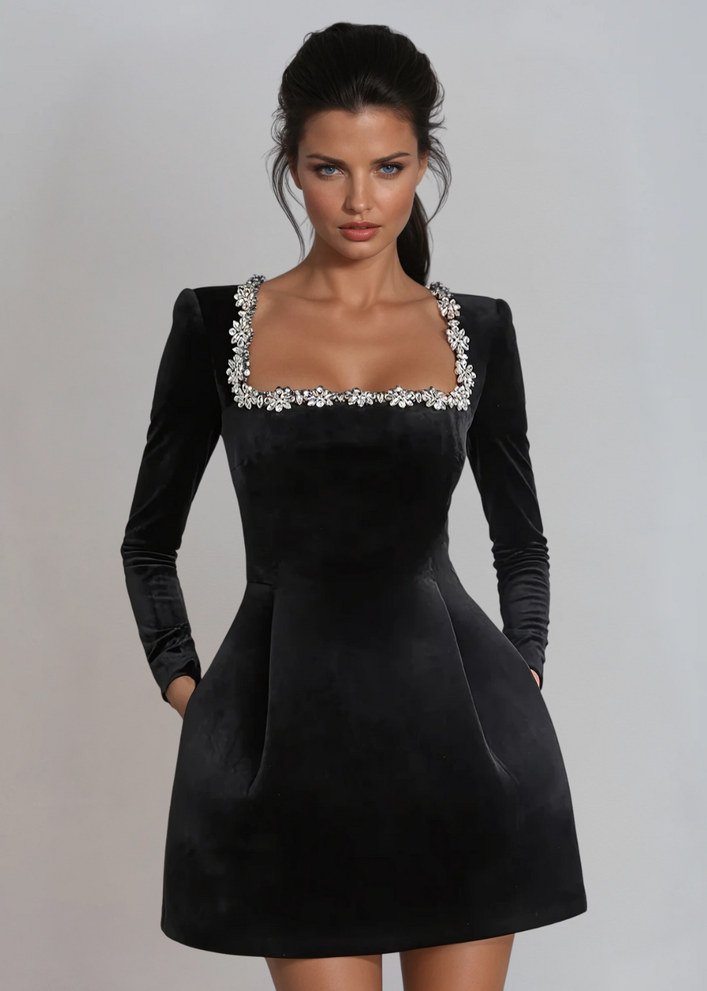 ELODIE - Velvet Dress