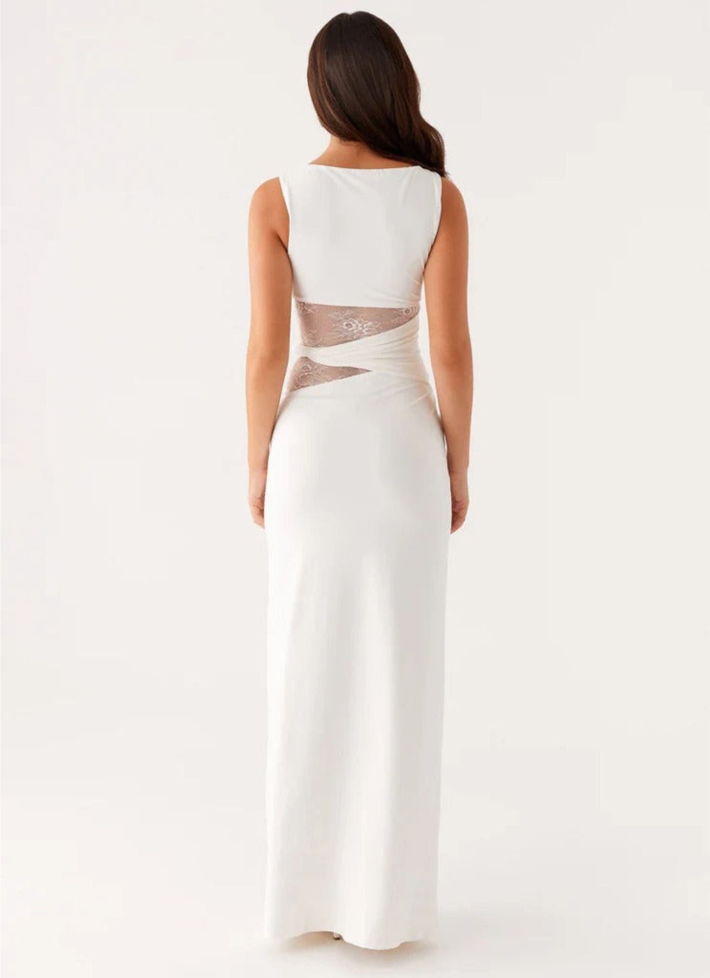 LENI - Figure-Hugging Maxi Dress with Subtle Cutouts and Lacing