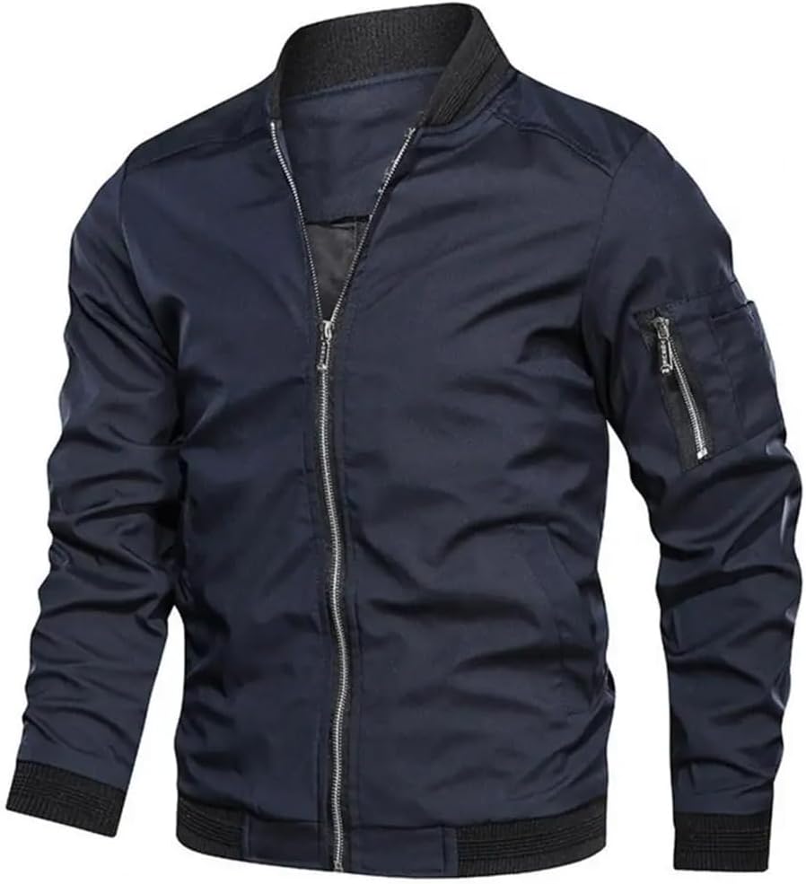 Jules - Elegant Metallic Bomber Jacket