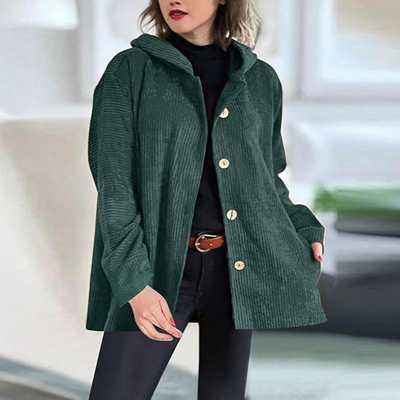 INGRID - Warm Autumn Jacket Made of Corduroy