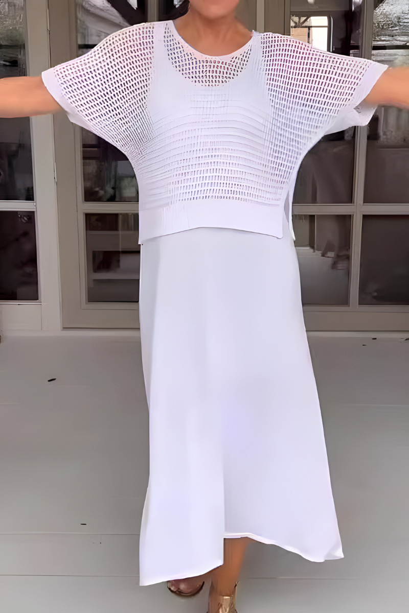 NORMA - Spring Dress with Knitted Top