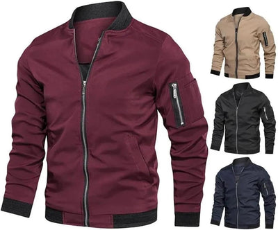 Jules - Elegant Metallic Bomber Jacket