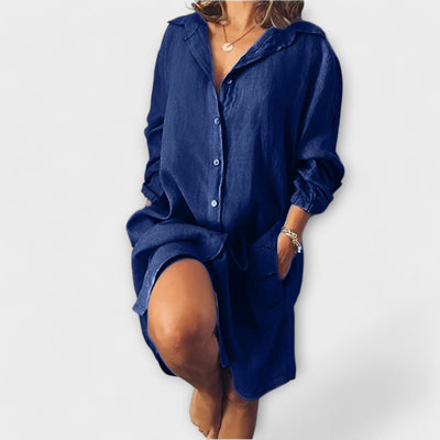 Casual Linen Blouse for Everyday Wear