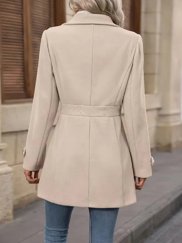 TRUDY - Elegant Tweed Winter Coat