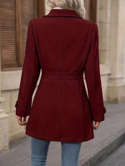 TRUDY - Elegant Tweed Winter Coat