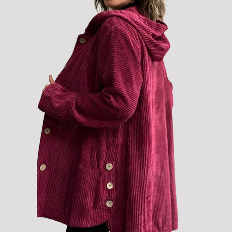 INGRID - Warm Autumn Jacket Made of Corduroy