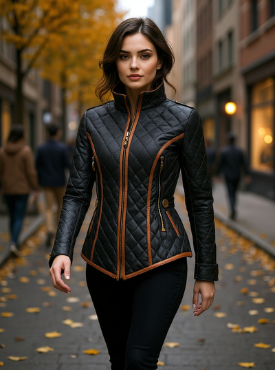 STELLA - Diamond-quilted Padded Jacket