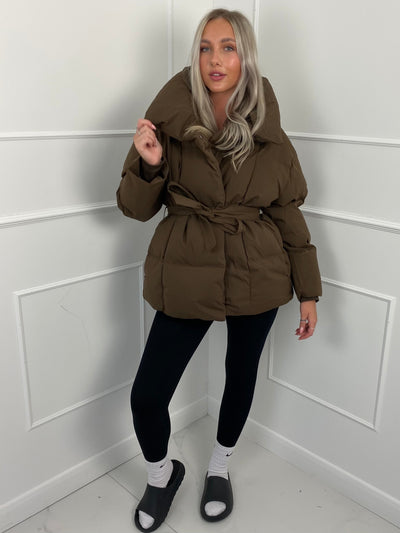 KARLY - Short Belted Puffer Jacket
