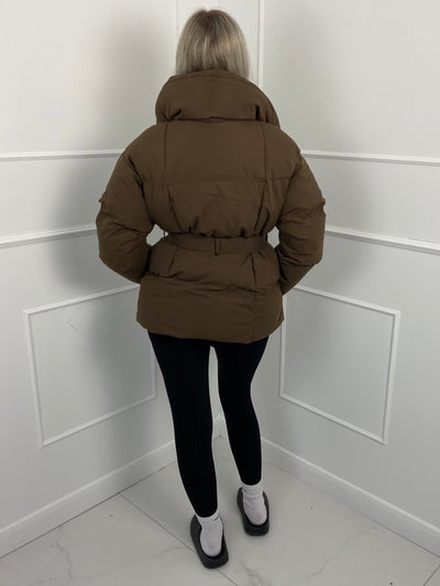 KARLY - Short Belted Puffer Jacket