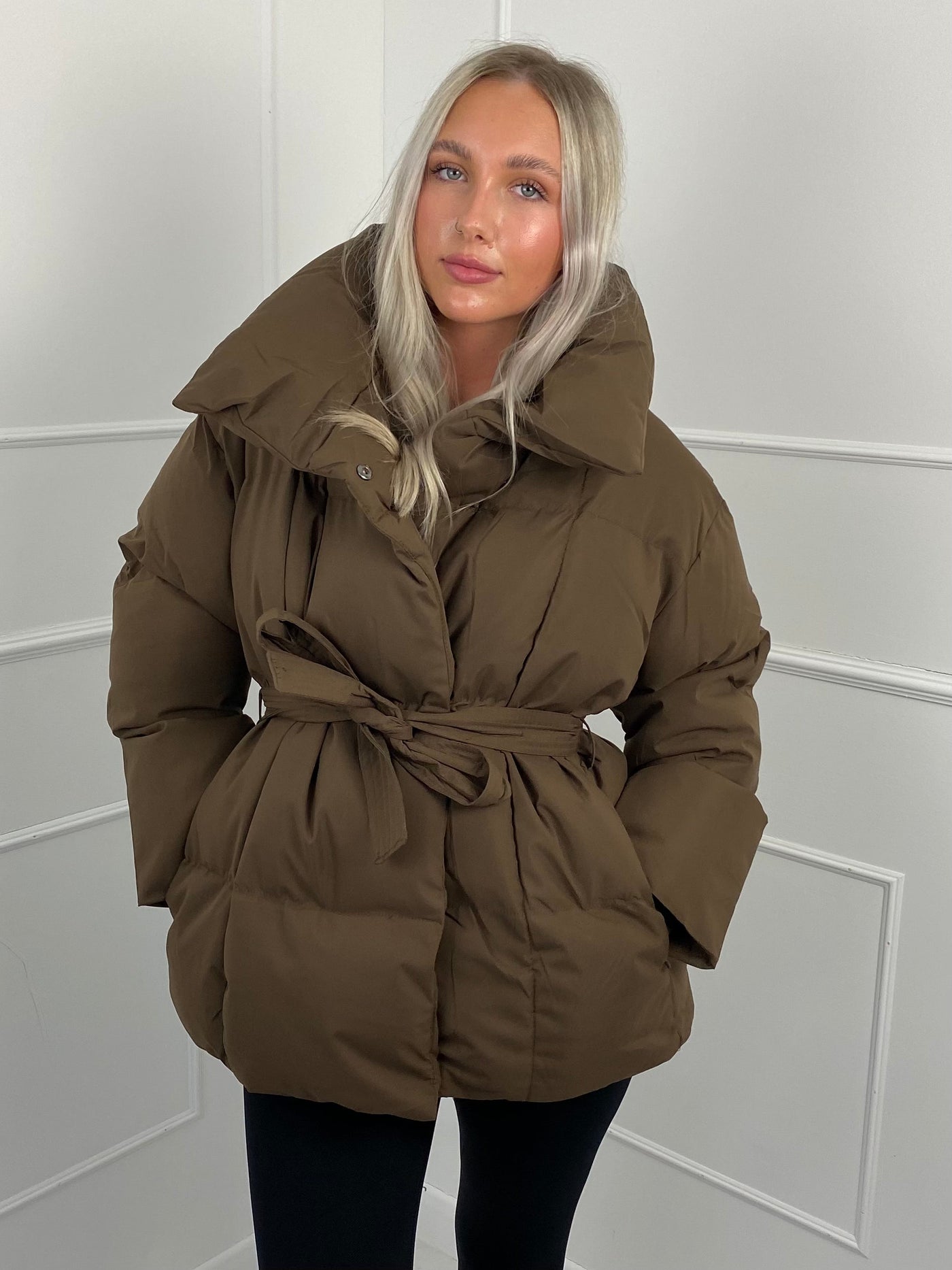 KARLY - Short Belted Puffer Jacket
