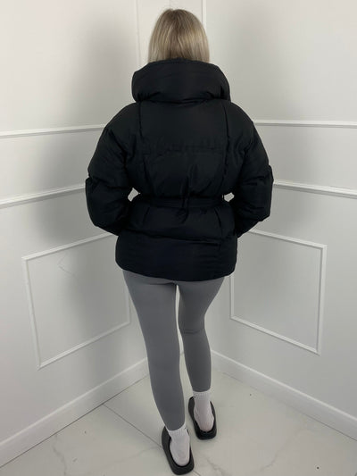 KARLY - Short Belted Puffer Jacket