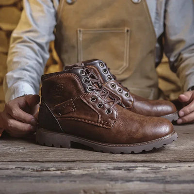 Parker | Leather Ankle Boots for Men in British Style