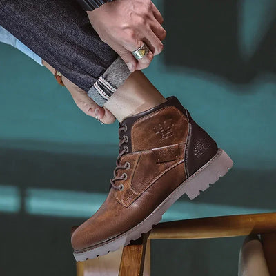 Parker | Leather Ankle Boots for Men in British Style