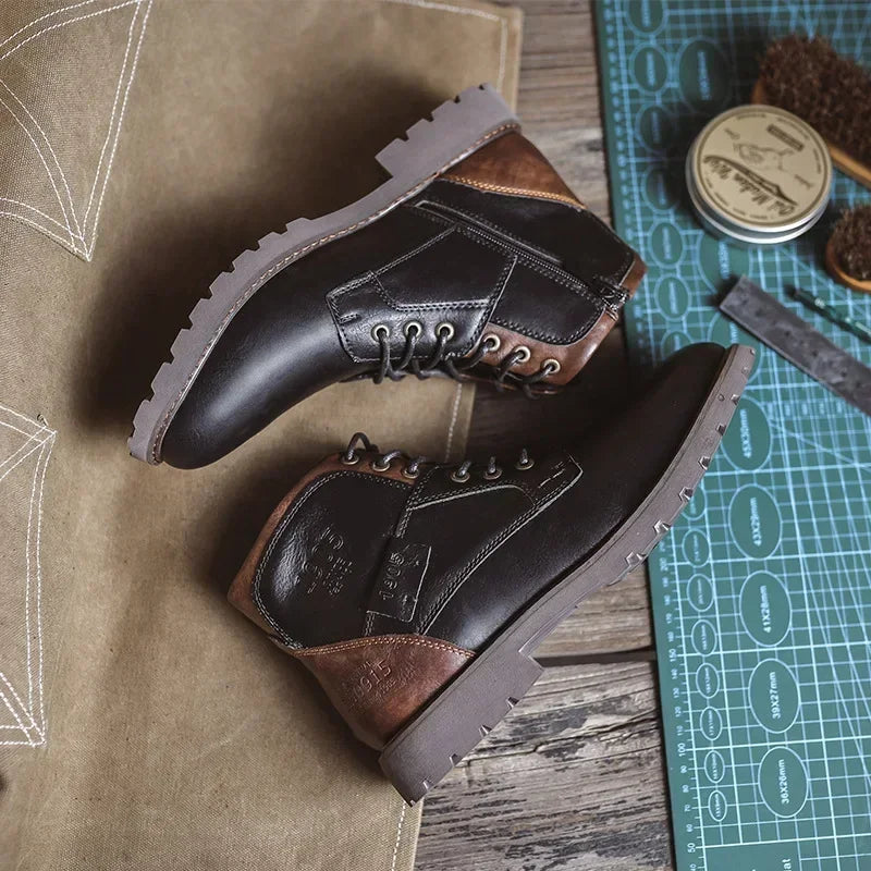Parker | Leather Ankle Boots for Men in British Style