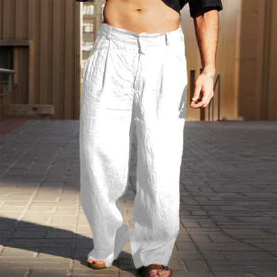 DARIO | WIDE-LEG LINEN PANTS