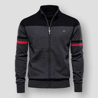 ATLAS - Retro Striped Bomber Jacket