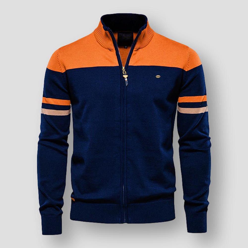 ATLAS - Retro Striped Bomber Jacket