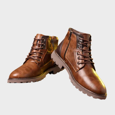 Jethro | Robust Leather Lace-Up Boots