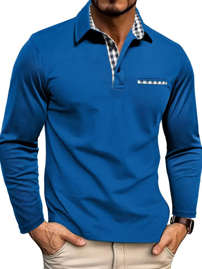 ARVID – Classic long-sleeved polo shirt