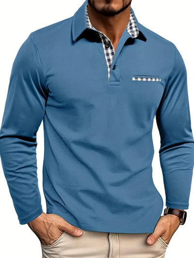 ARVID – Classic long-sleeved polo shirt