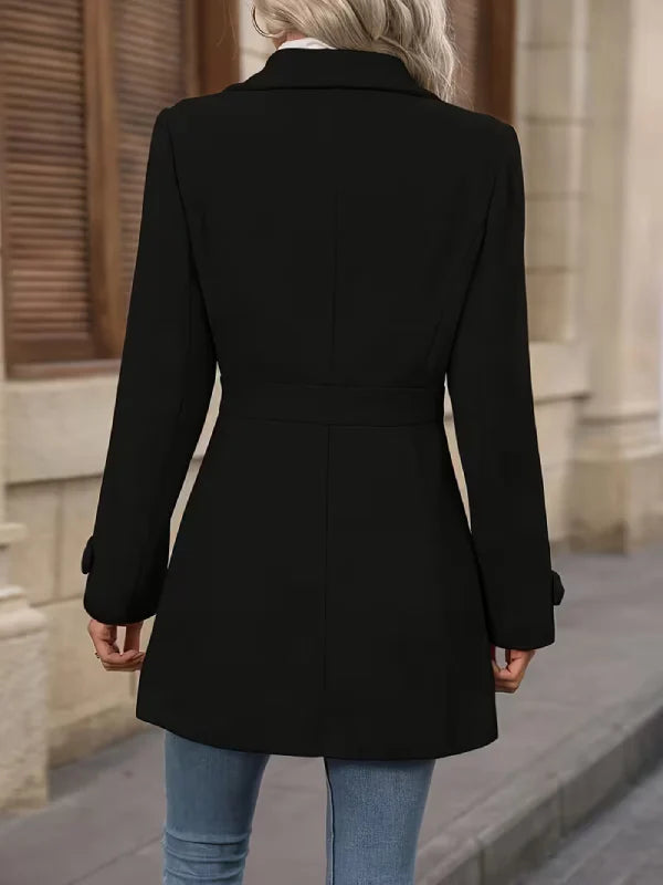 TRUDY - Elegant Tweed Winter Coat