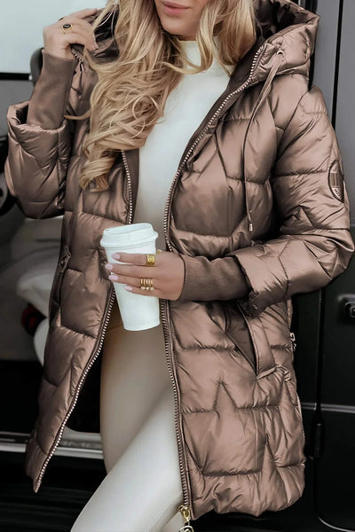 ASTRID - Elegant Winter Jacket with Hood and Lining
