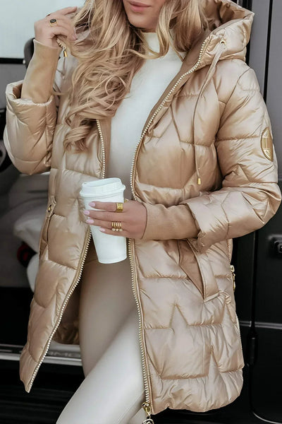 ASTRID - Elegant Winter Jacket with Hood and Lining