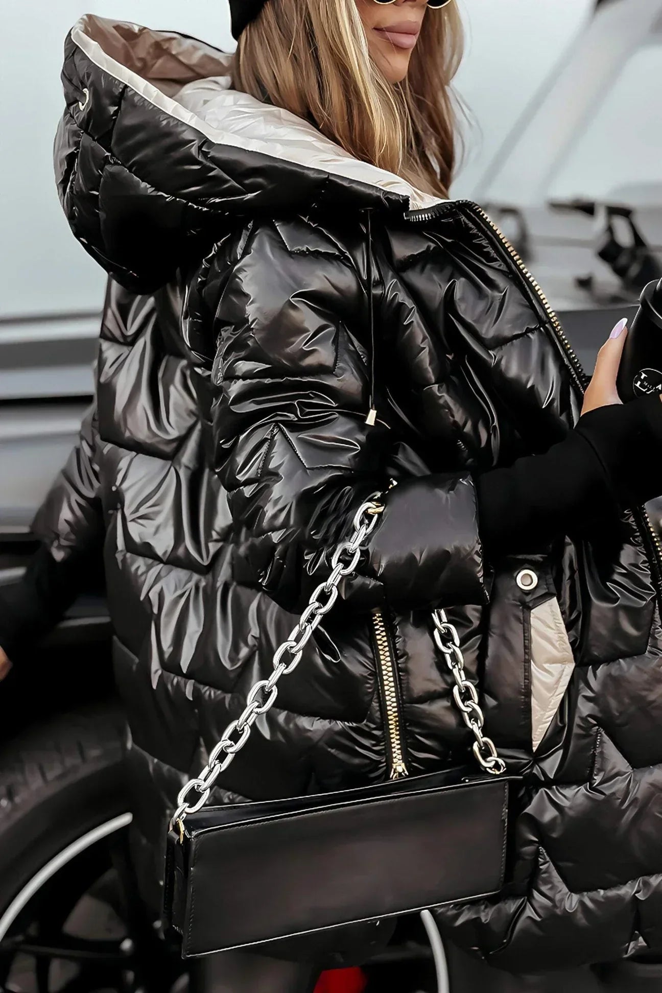 ASTRID - Elegant Winter Jacket with Hood and Lining