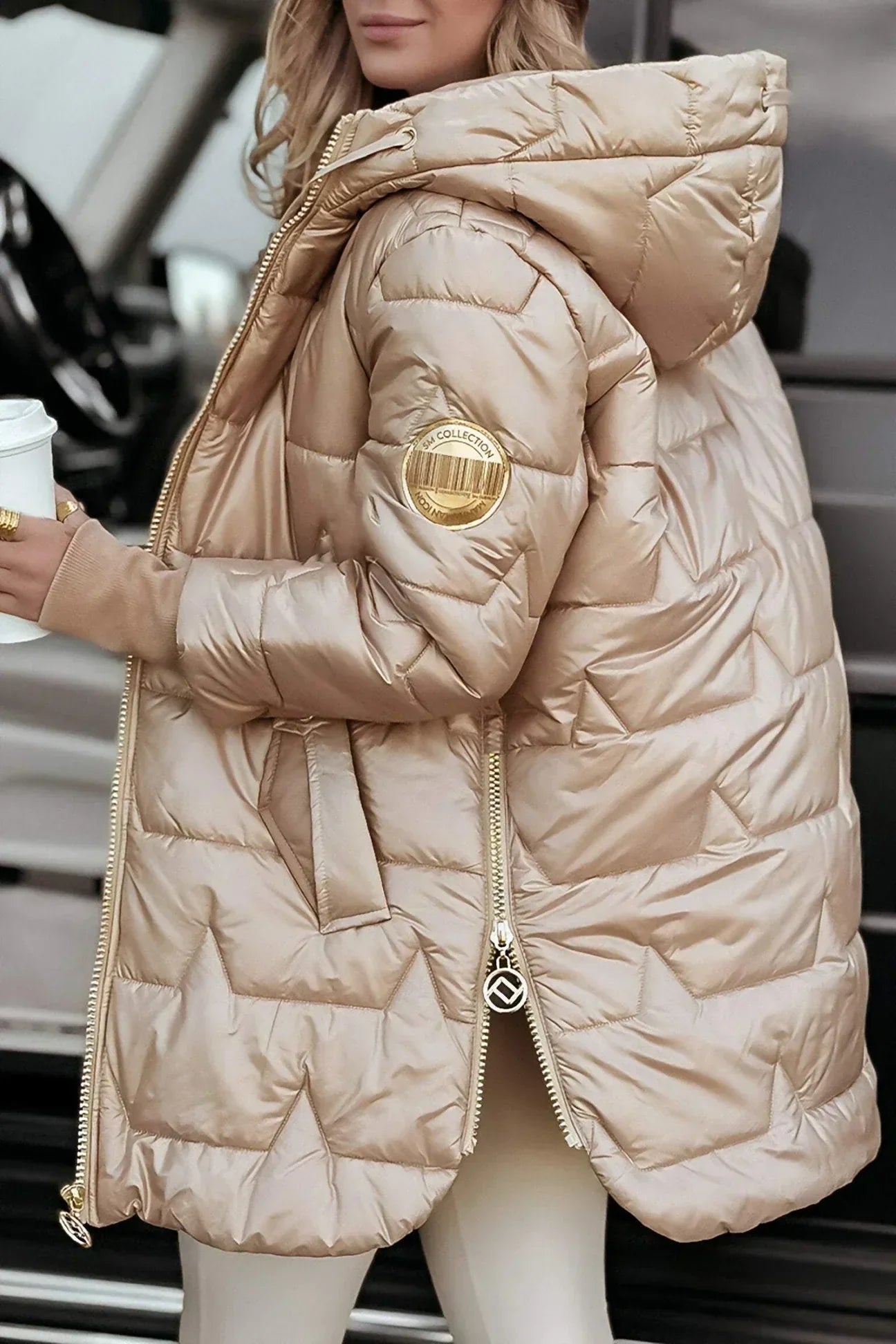 ASTRID - Elegant Winter Jacket with Hood and Lining