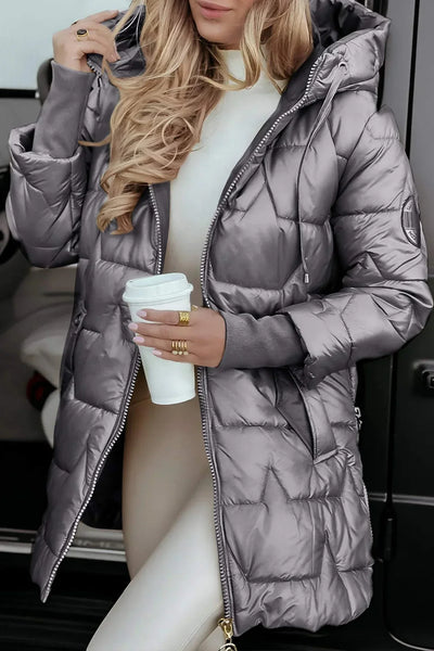 ASTRID - Elegant Winter Jacket with Hood and Lining