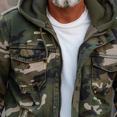 Fabian - Elegant Camouflage Cargo Jacket